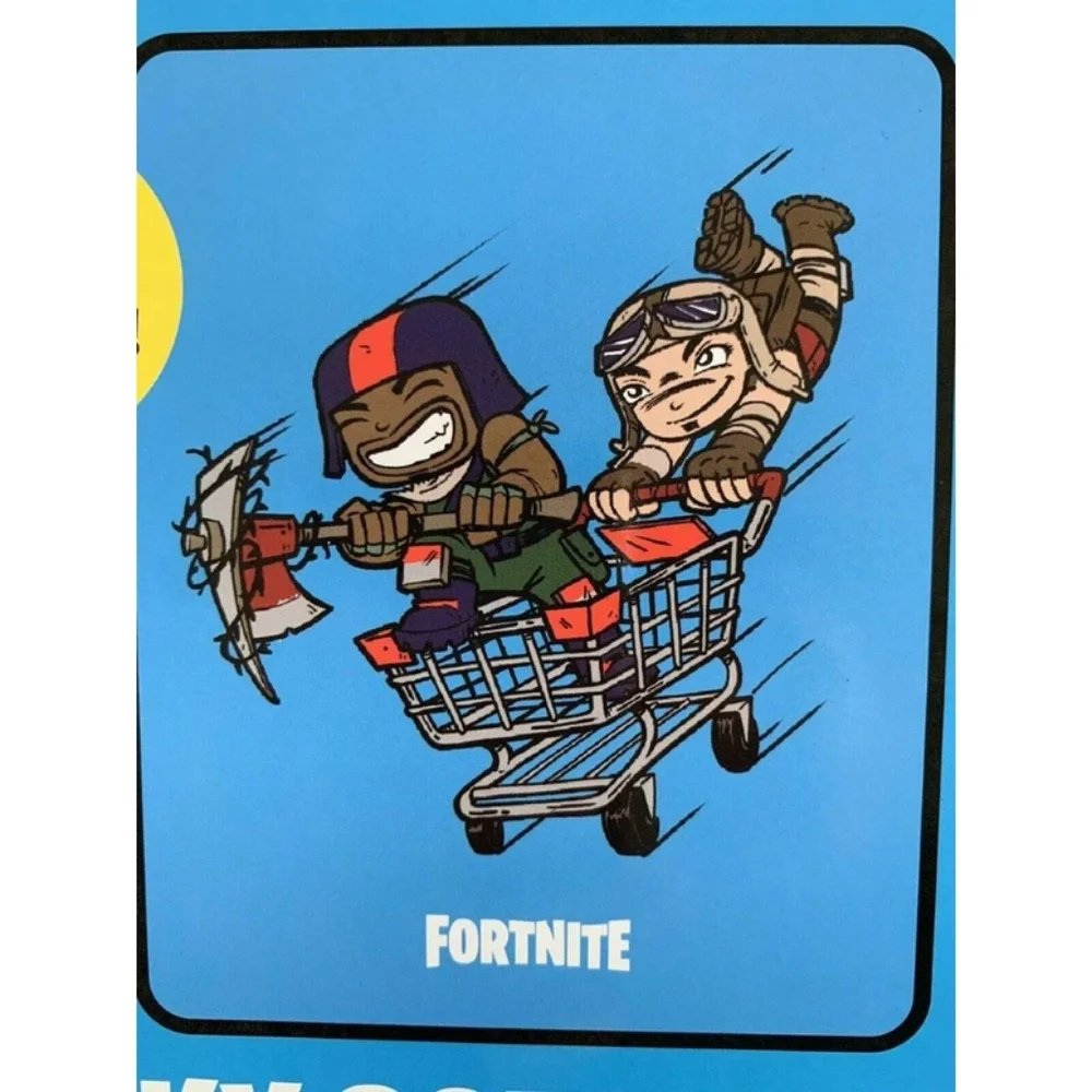 NEW Fortnite Go Go Silk Touch Throw, 40 x 50, Microfiber, Blue, Epic Games